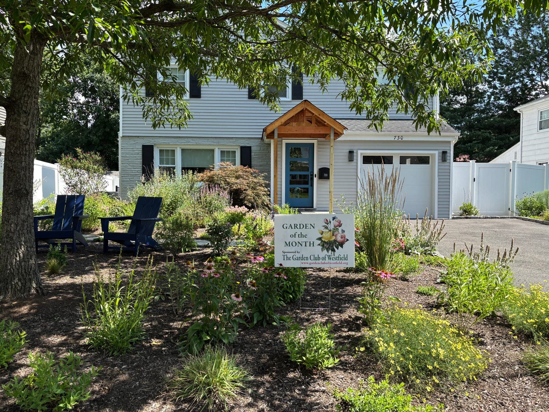 The Garden Club of Westfield selected the pollinator garden of Debora Bresch and Michael Carlucci as its August Garden of the Month.