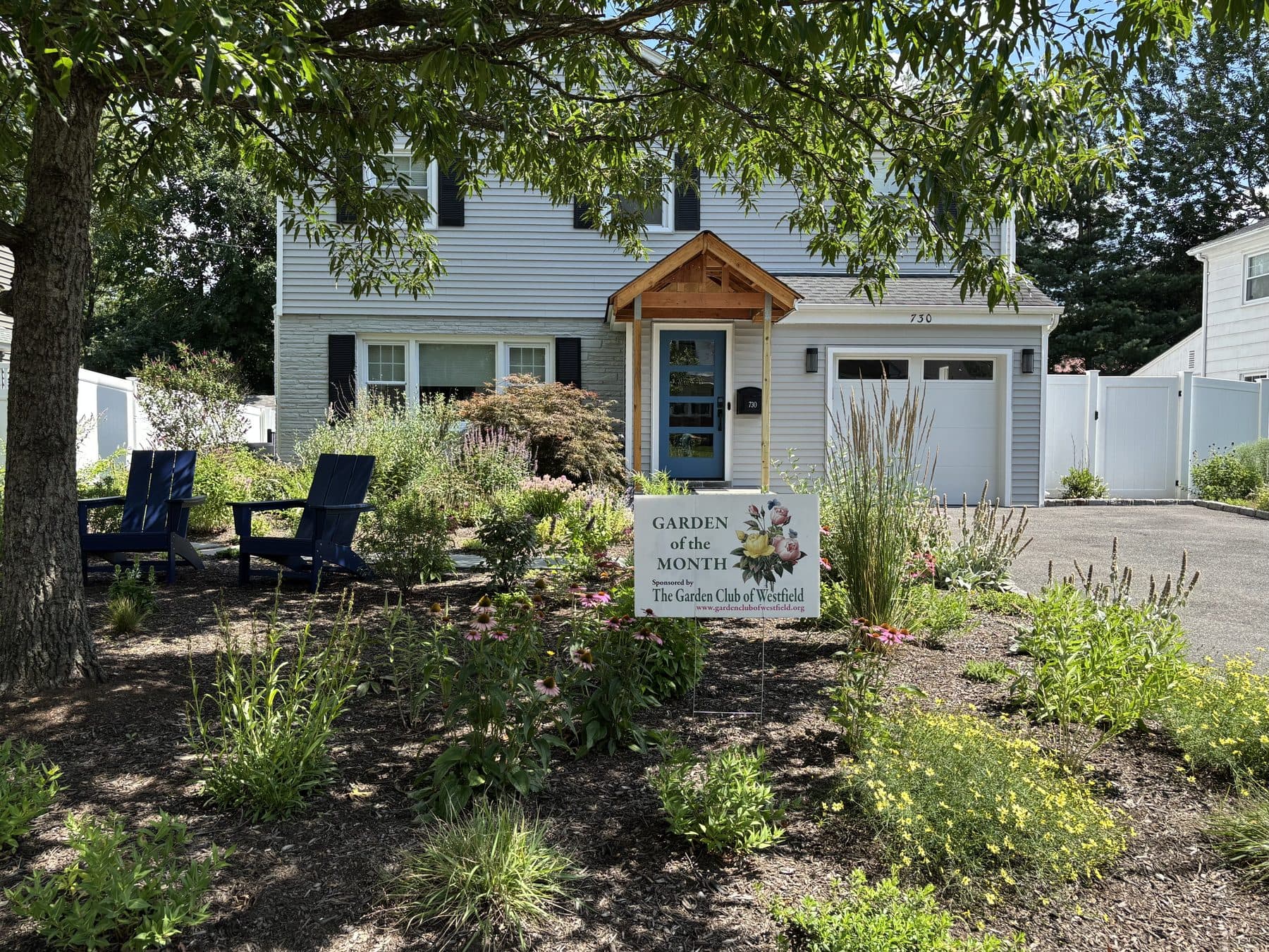 The Garden Club of Westfield selected the pollinator garden of Debora Bresch and Michael Carlucci as its August Garden of the Month.