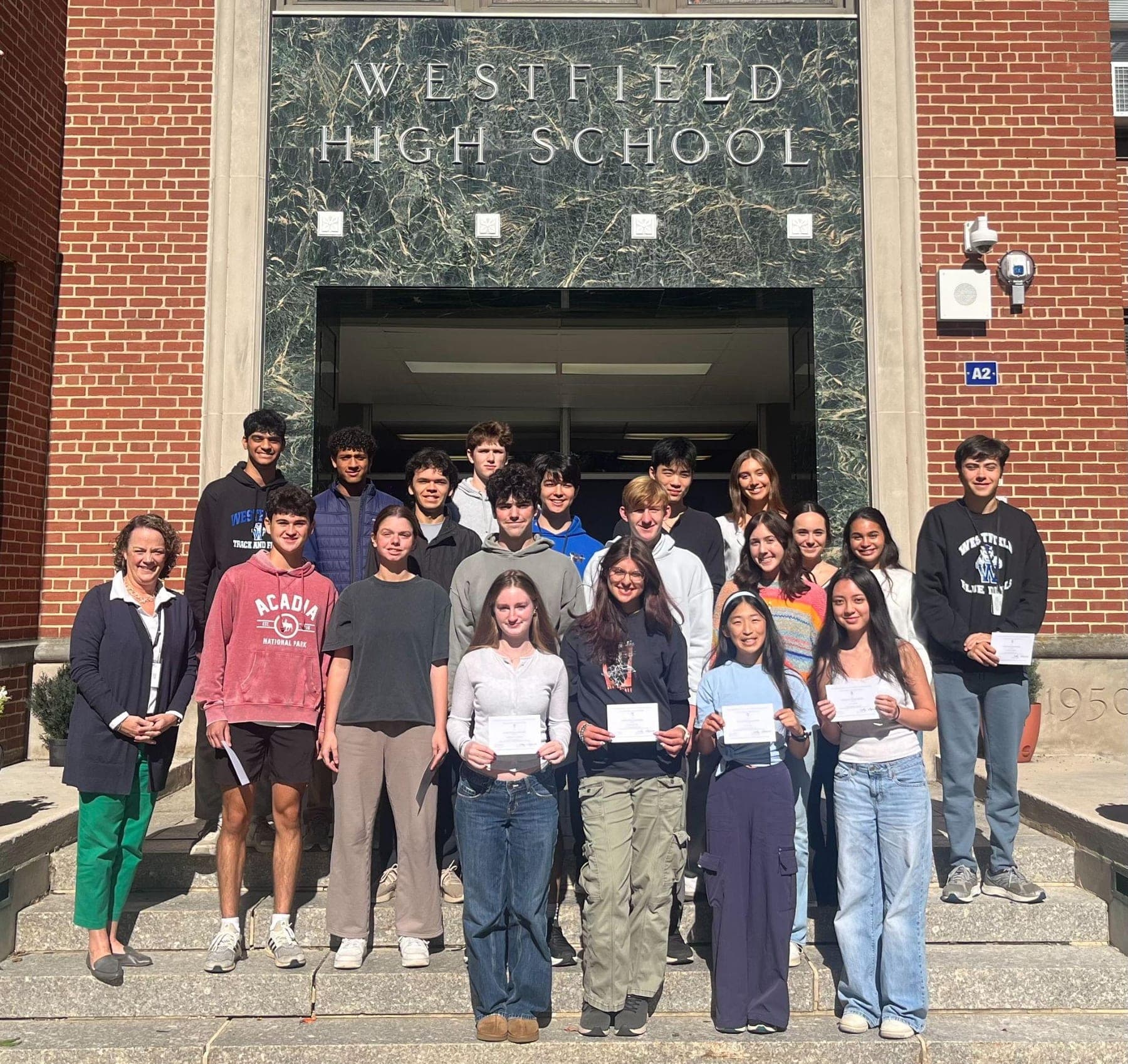 Westfield High School’s National Merit Commended Students.