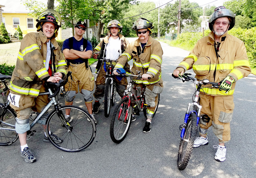 Green Brook Fire EMS moments before the grueling race.