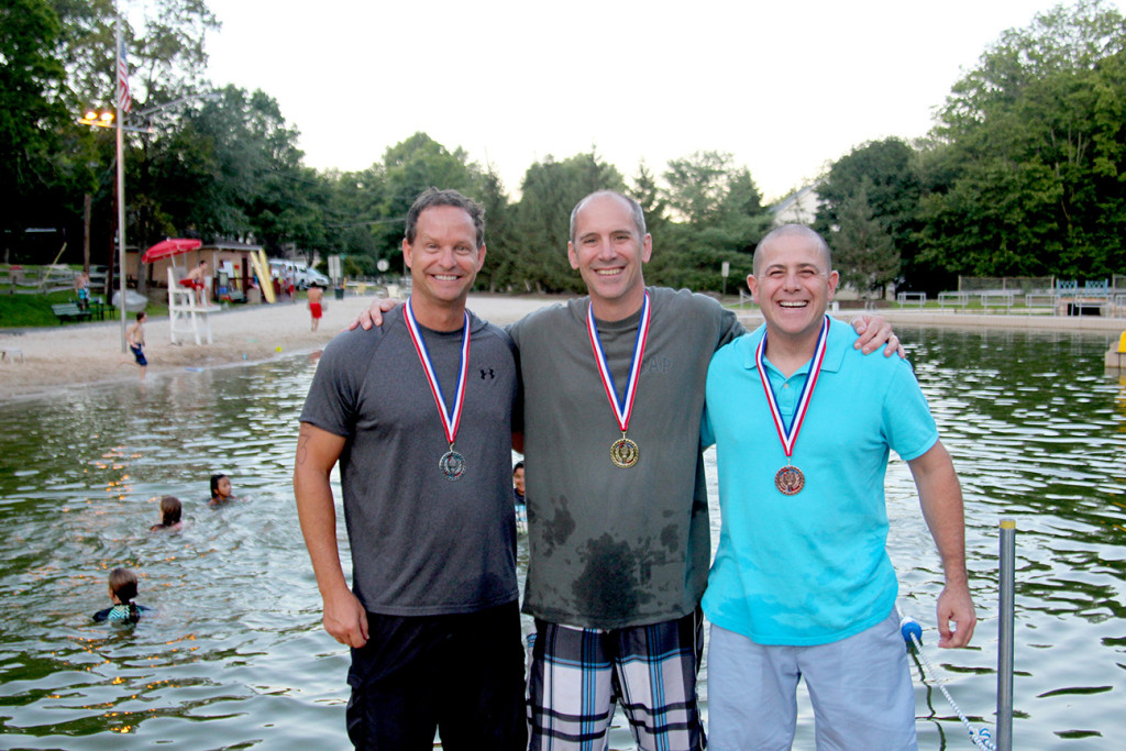 Ages 40+ Winners: (above l-r) David Van Houtte, Brad Cambell, Brian Marino