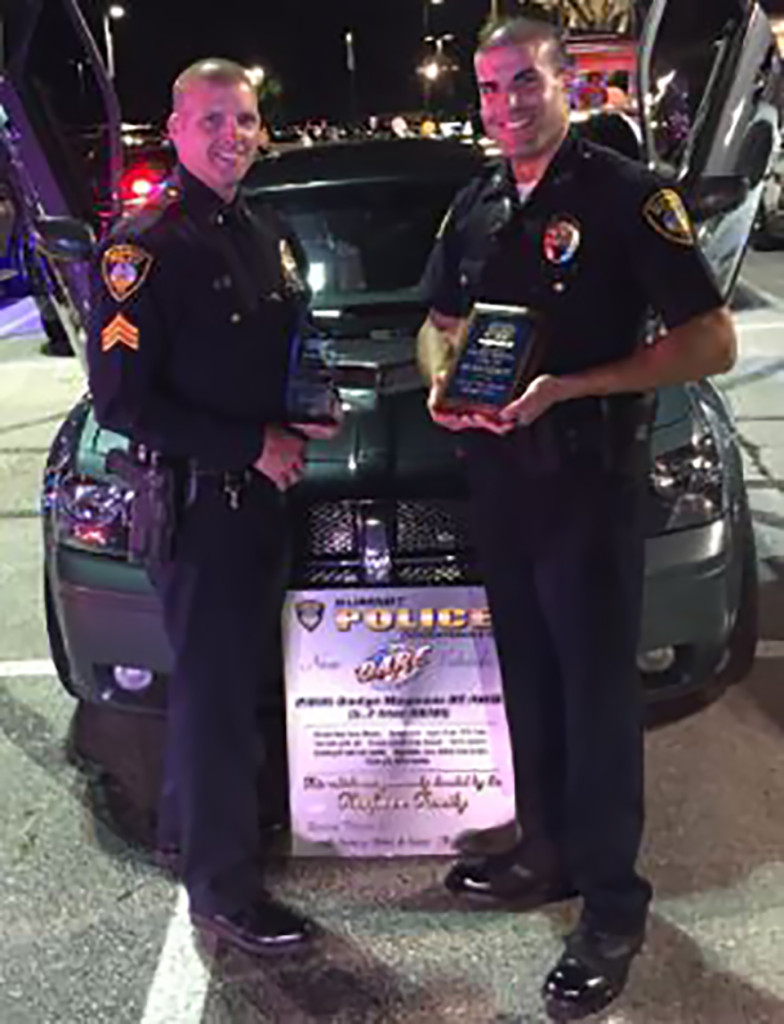 (above) Summit police with award received.