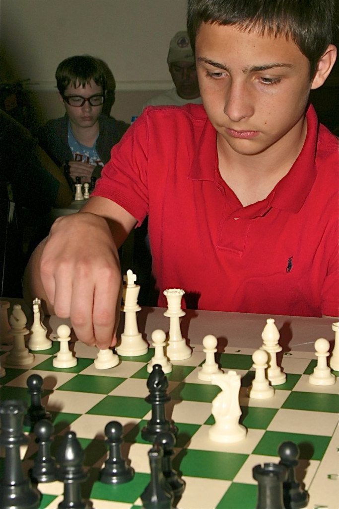 (right, l-r) Scotch Plains Scout Robert Mehorter took third place winning three out of his four games.