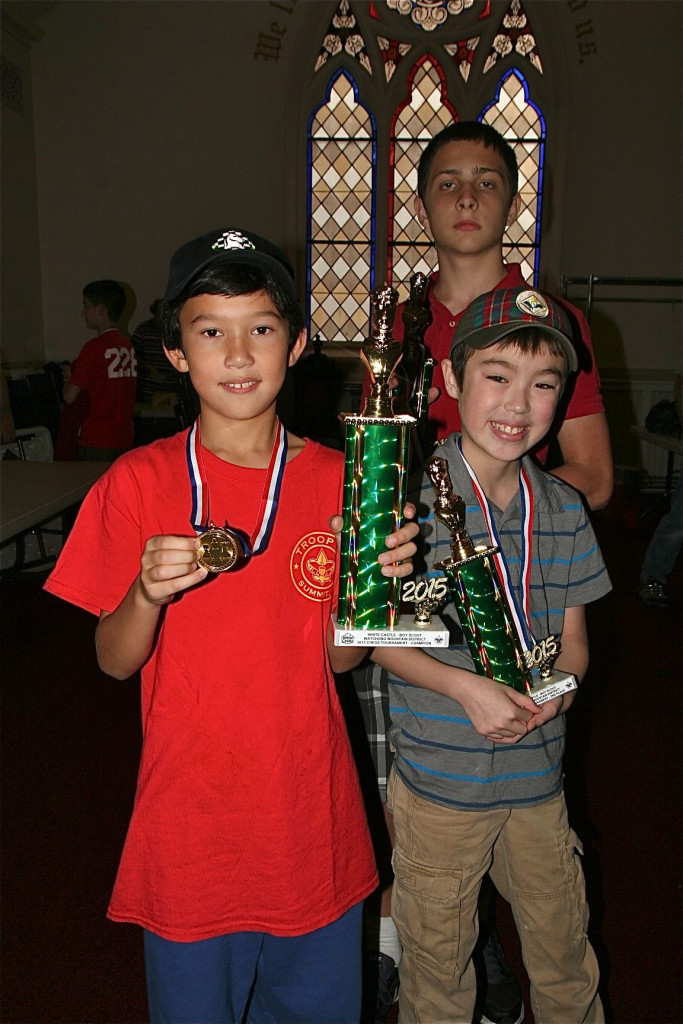 (above, l-r) First, second and third place finishers Kevin Cavicchia, Harrison Hahne Lum, and Robert Mehorter.