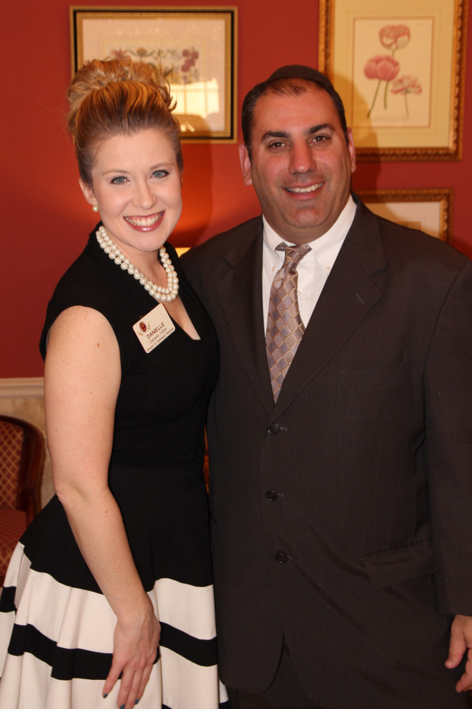 (left, l-r) Danielle Fisher, The Chelsea’s Director of Community Relations along with Ben Eckman, Attorney and co-sponsor of the networking event.