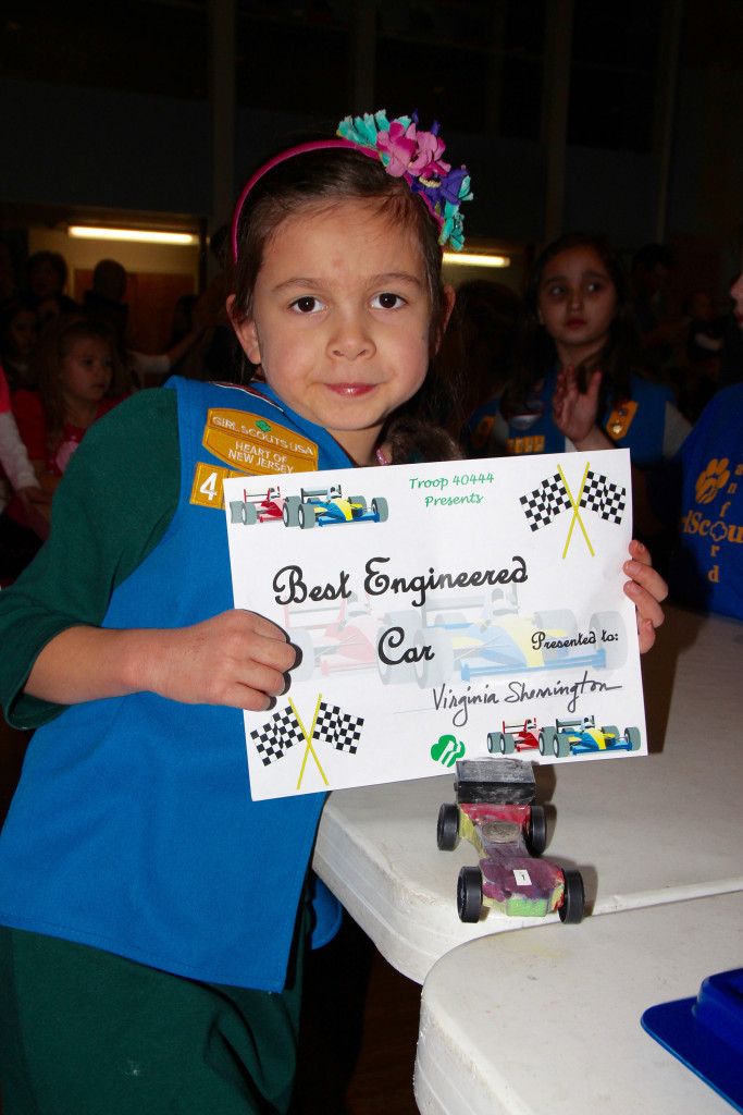 (above) Award Winner Virginia Sherrington for Best Engineered Car.