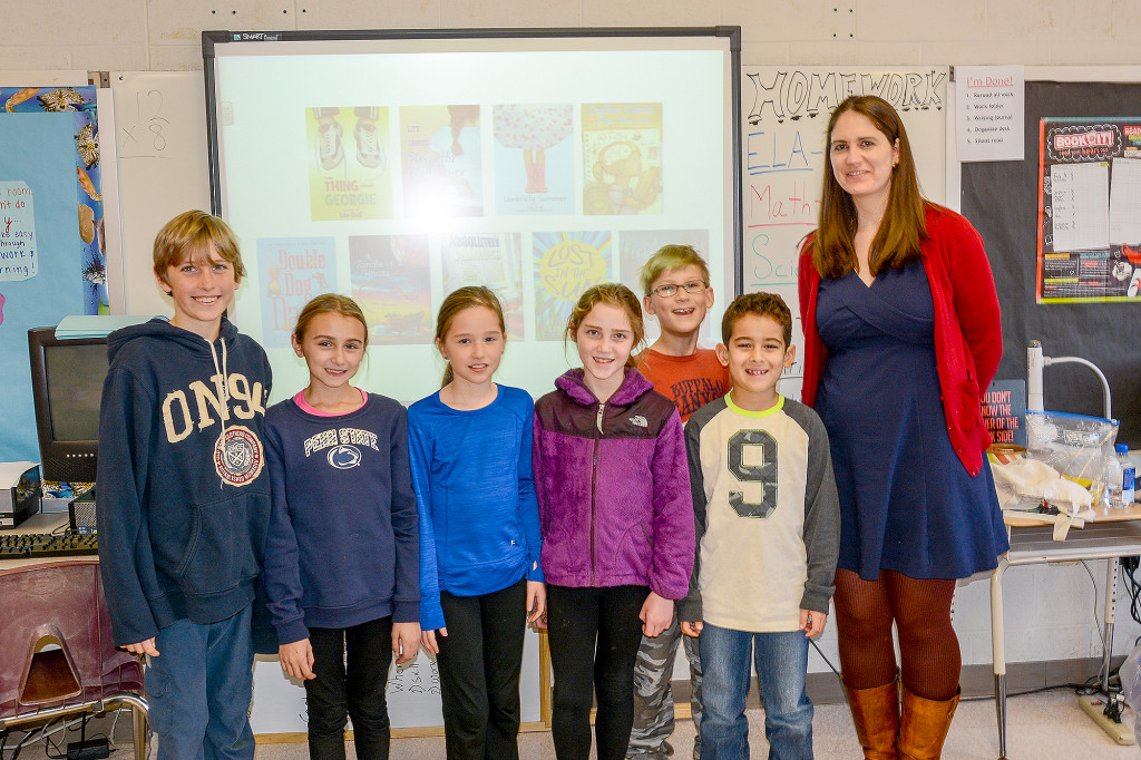 (above l-r) Zachary Anderson, Ava Long, Sophia Ehlert, Emily Aroneo, George Yermak and Marco Pincay.