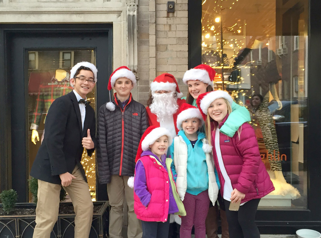 (above) Santa with Carolers.