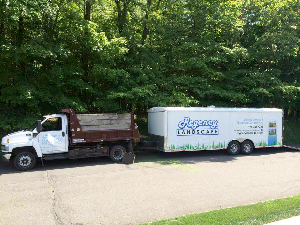 (above) Regency Landscape’s trucks are a familiar site around town over the past 30 years.