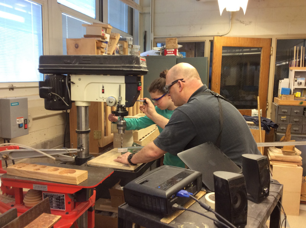 (above) constructing the Drifter.