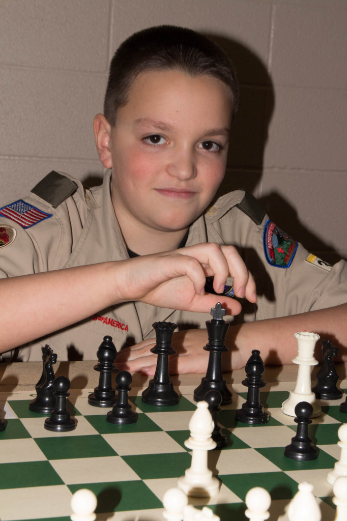 (above) Linden resident Lucas Osiecki represented Boy Scout Troop 330.