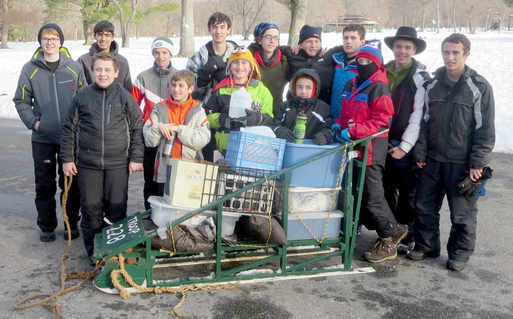 (above, front, l-r) Danny Brociner, Nolan Brunner, Nicholas Guth, Matthew Nunes, Graham Schmidt; (back, l-r): Michael Maloney, Dillon Monti, Chris Trovato, Brady Pilsbury, Peter Fogarty, Kyle Glorius-Patrick, David Cantone, John Trovato, Andrew Roth (scout missing, Ethan Tu).