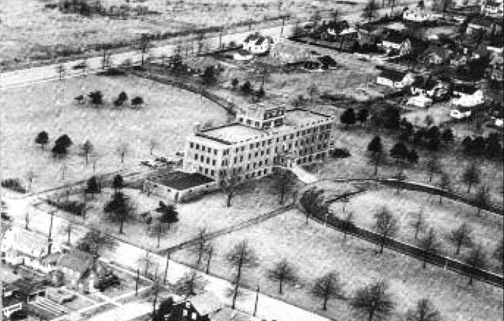 (above) Rahway Hospital as it looked shortly after its opening in 1929.