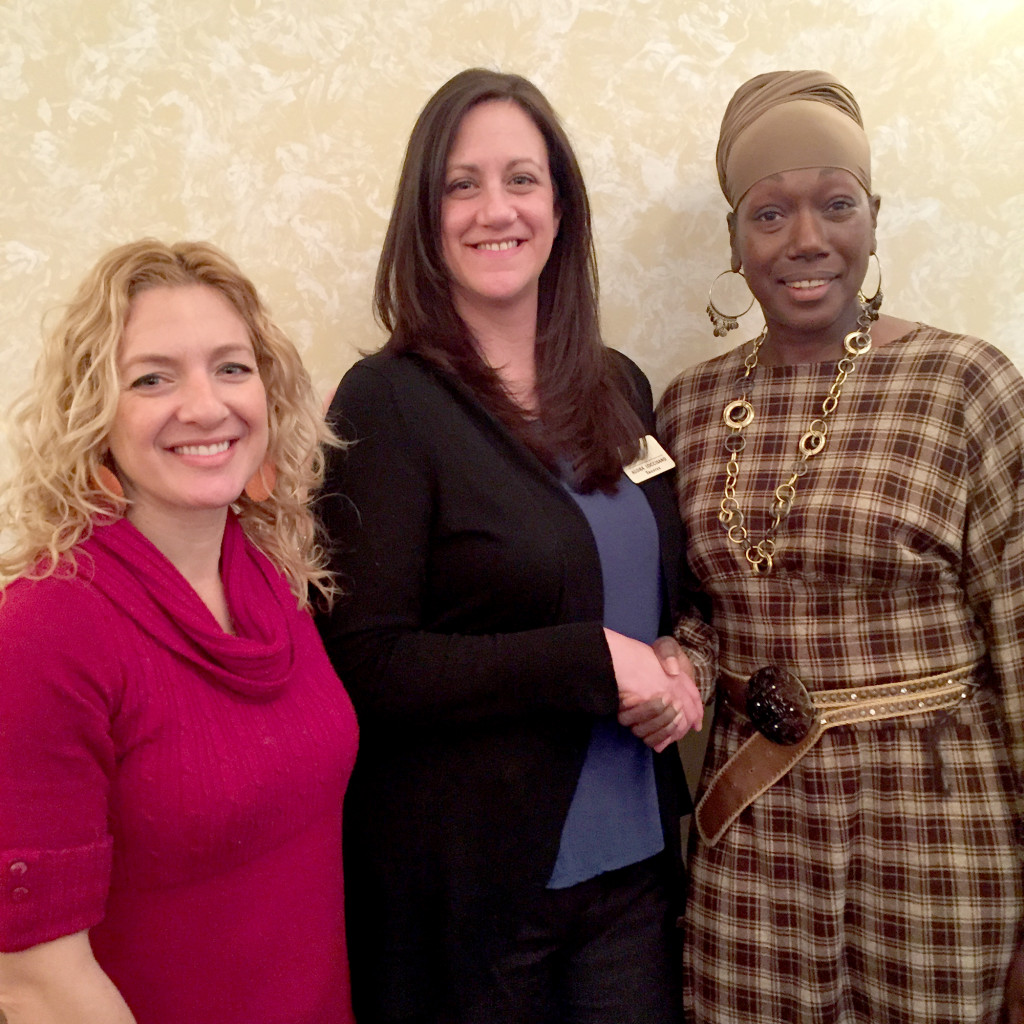 (above l-r) Amy Garcia Phillips of Contento Dance, Newly Elected President Audra Loccisano of Century 21 JRS Realty and Jilletta Riley of Legal Shield.