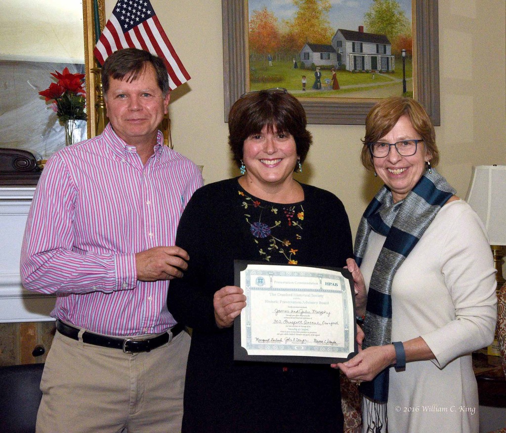(above, l-r) Jim and Julie Murphy with Maureen Strazdon.
