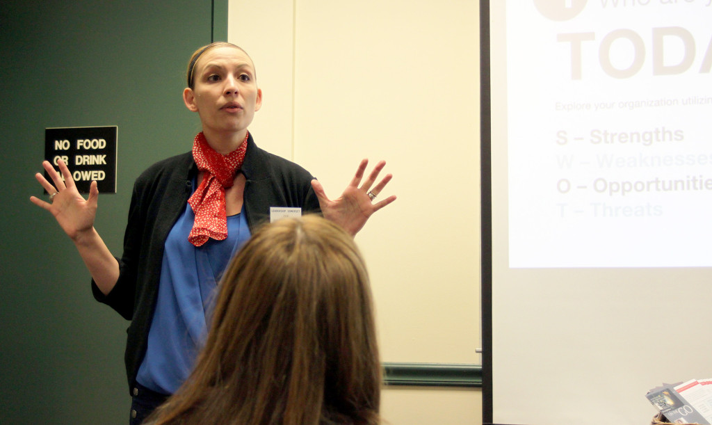 (above) Carolann DeMatos, Director of Marketing and PR at SCLSNJ, presented an informational session on How to Make a Marketing Plan.