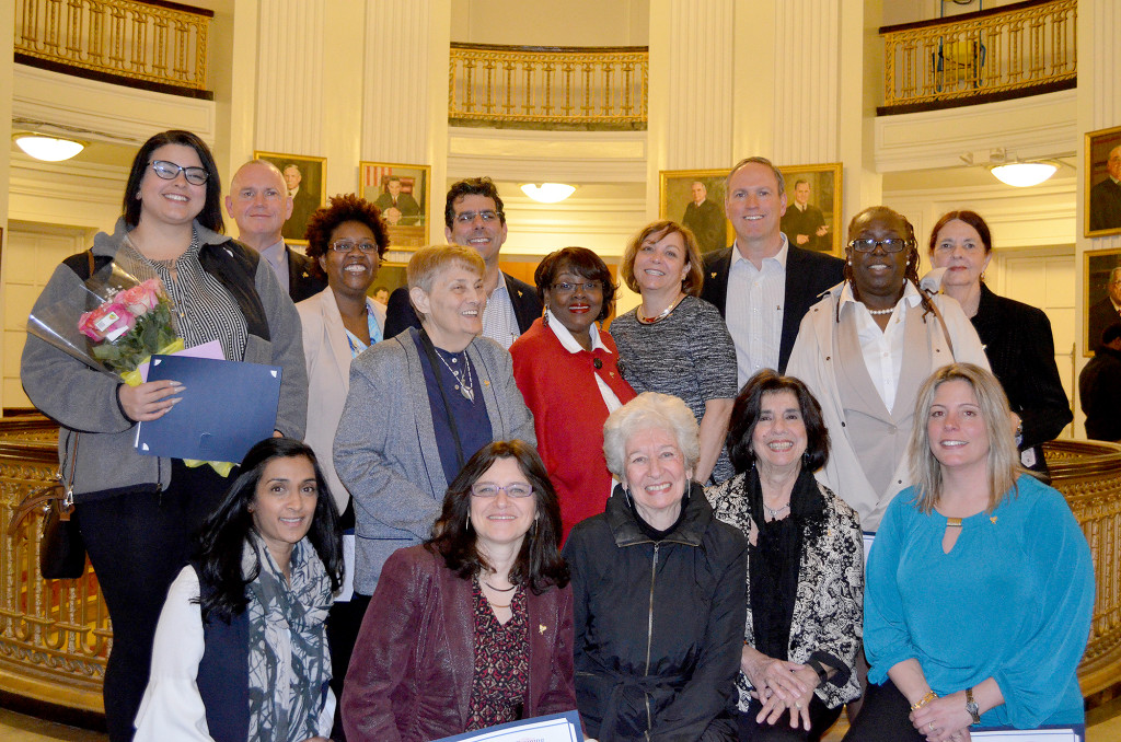 (above) The newest CASA of Union County volunteers are, from left, standing, Emily Aschenbach of Cranford, Tom Whelan and Wigeby Toussaint of Union, Rose Franco and Craig Grosswald of Summit, Deborah Mathis of Rahway, Cheryl Barr of Summit, Doug Loffredo of Westfield, Lillie Chadwick of Union, and Julaine Bianculli of Rahway; kneeling, Rupa Motwani of Westfield, Isabella Blumberg of Springfield, Phyllis Karp and Mary Ann Foster of Westfield and Ildi Grundmann Coon of Cranford. Not shown is Maryanne Grycan of Westfield.