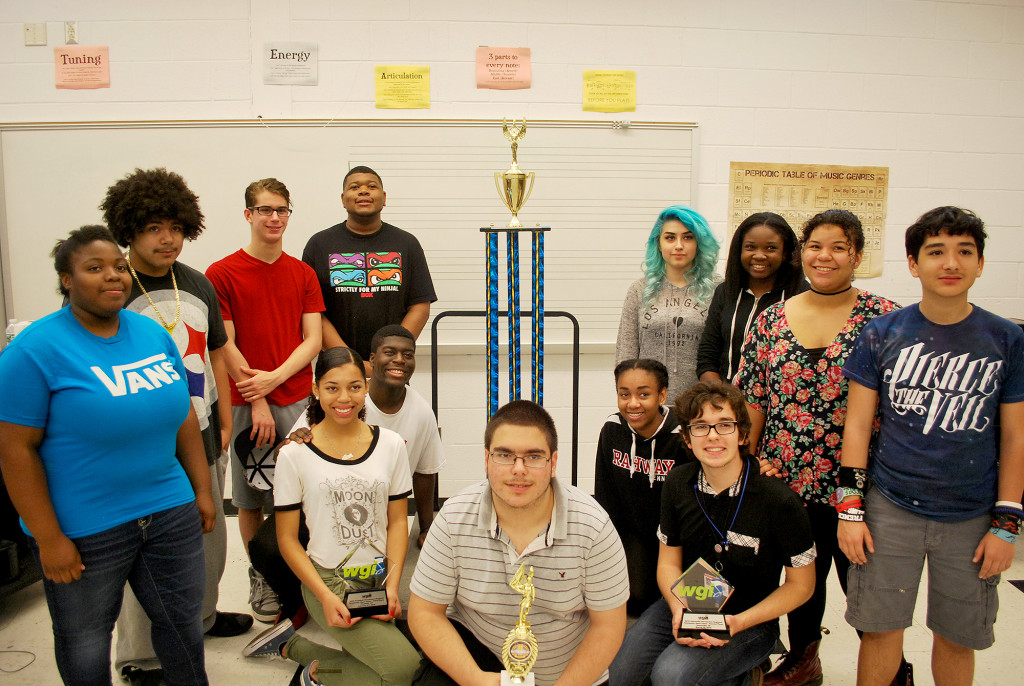 (above) Rahway High School’s percussion ensemble.