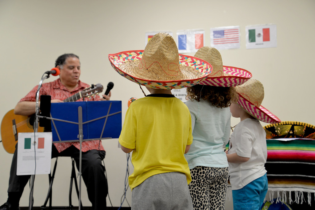 (above) Award-winning Lopatcong musician Jesse Rivera recently visited the North Plainfield Library to perform musical tributes to Cinco de Mayo. His performances were enjoyed by all.