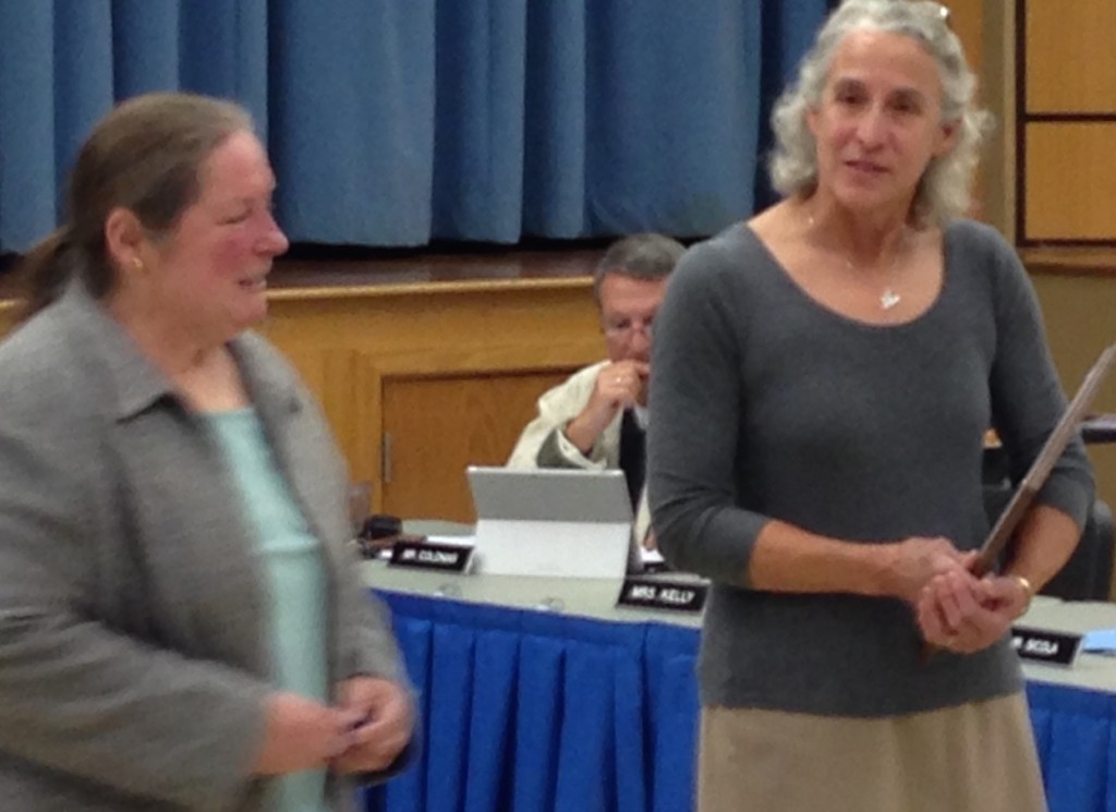 (above) Dr. Gail Seelig has been visiting classrooms at both Bayberry and Valley View schools performing science labs, assisting with the Gifted and Talented program, and planning science fairs.