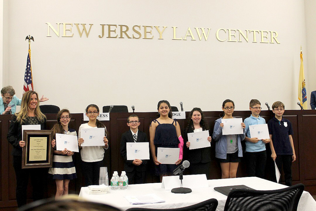 (abover l-r) Mrs. Tarello, Mia Cardoso, Angela Colom, Timothy Frd, Gina Galiszewski, Mackenzie Nielsen, Kaitlyn O’Neill, Michael Olszewski, and Luke Texidor