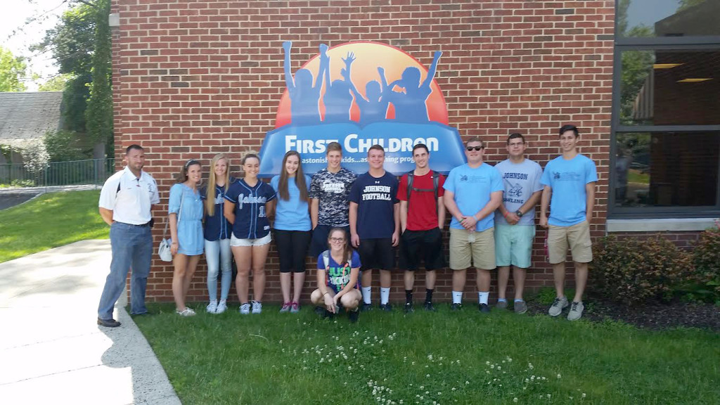 (above) C.A.L.C. members Wyatt Bohm, Michael Brennan, Shannon Brogan, Liam Deacy, Nicholas DiGeronimo, Riley Delaney, Jonathan Duffy, Janelle Pyar, Brett Roessle, Gianna Randazza, and Dominique Smith all participated in the visit to the First Children’s School in Scotch Plains. Photo By Clark Public Schools.