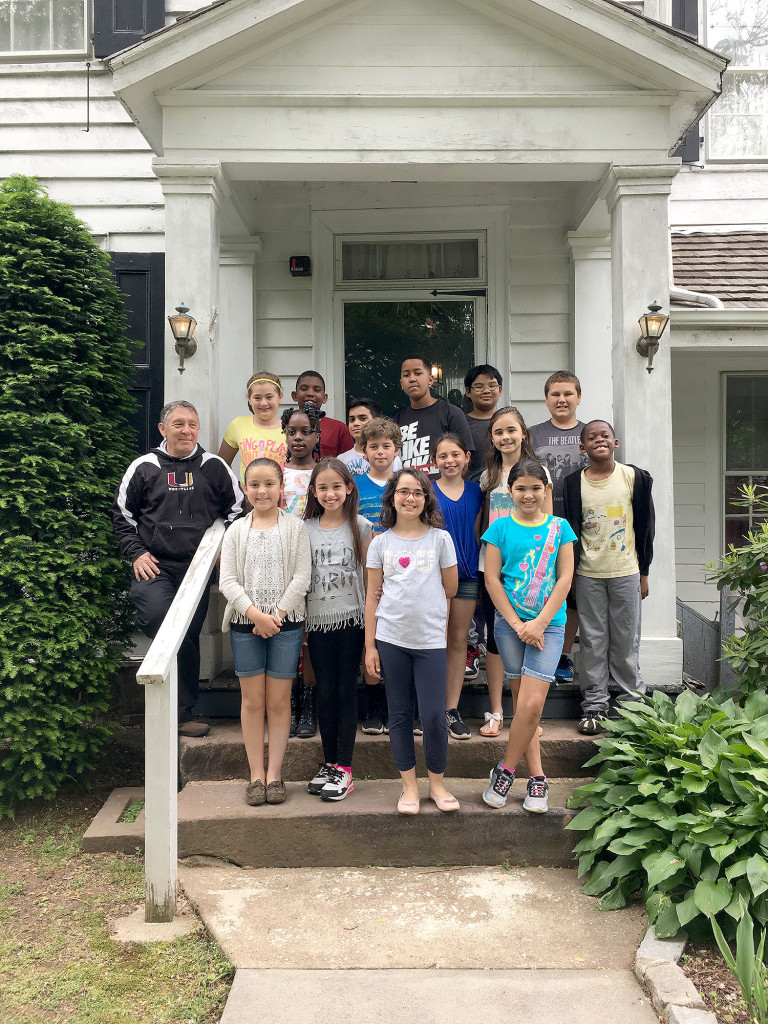 (above) Miss Brehm’s 4th Grade Students from Battle Hill Elementary with Mr. Arminio.