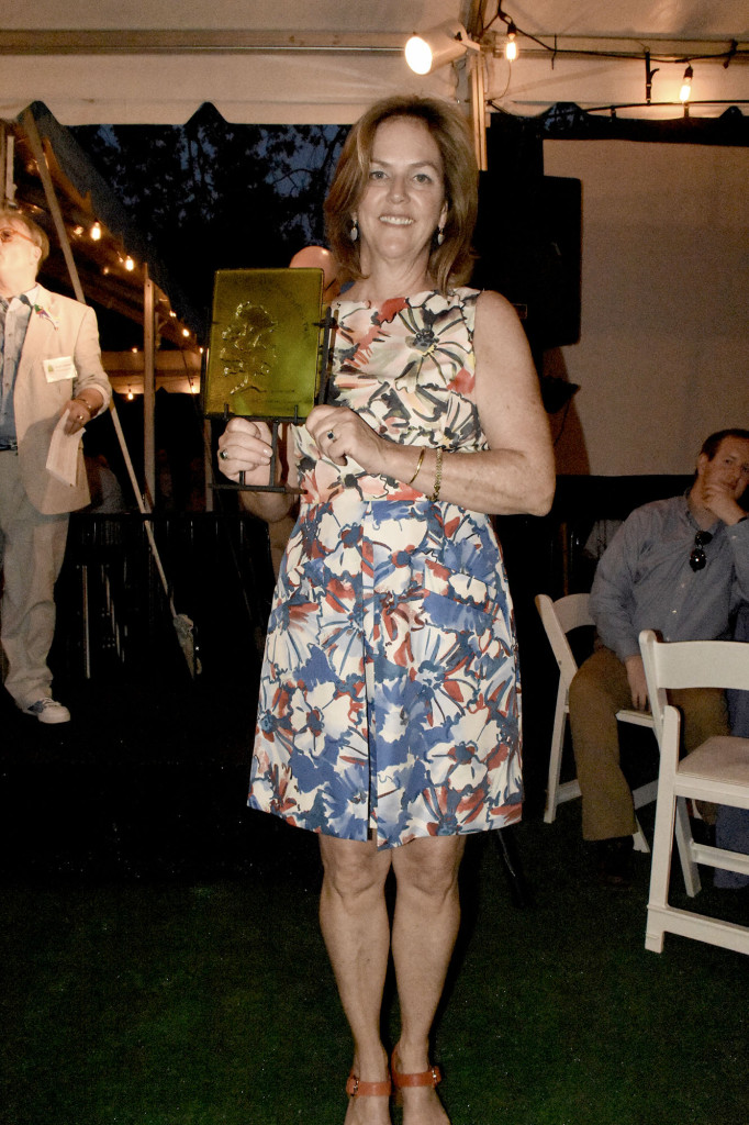 (above) Ellen Hochberger accepted an award on behalf of the Summit Garden Club.