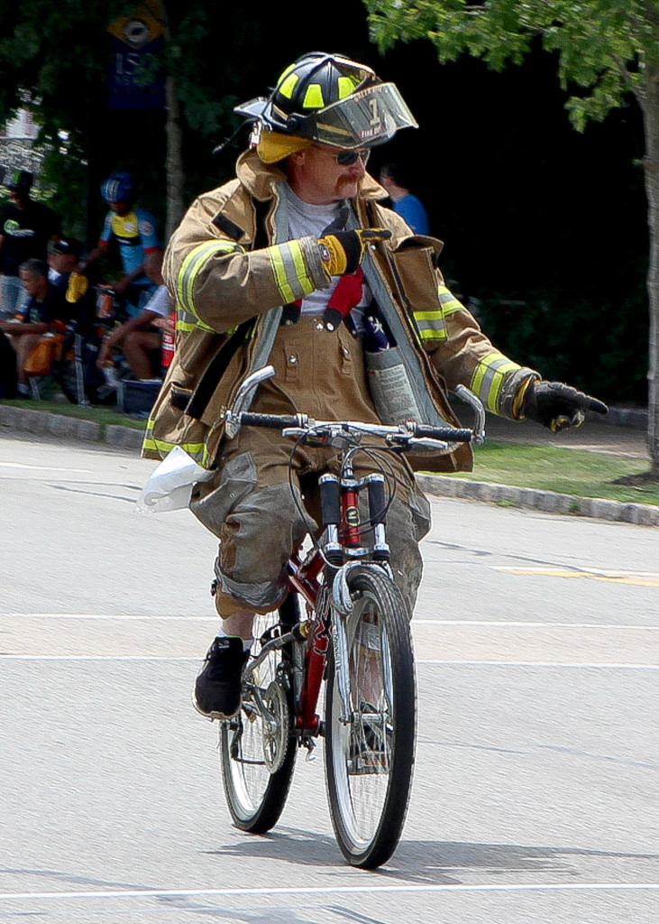 (above) Green Brook firefighter.