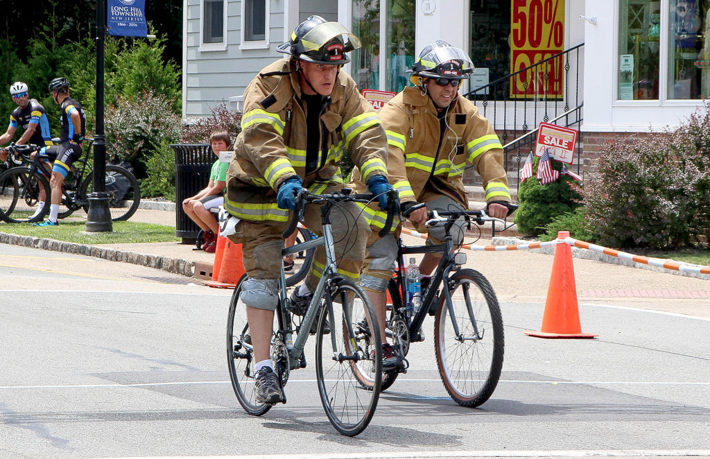 (above) Green Brook firefighters.