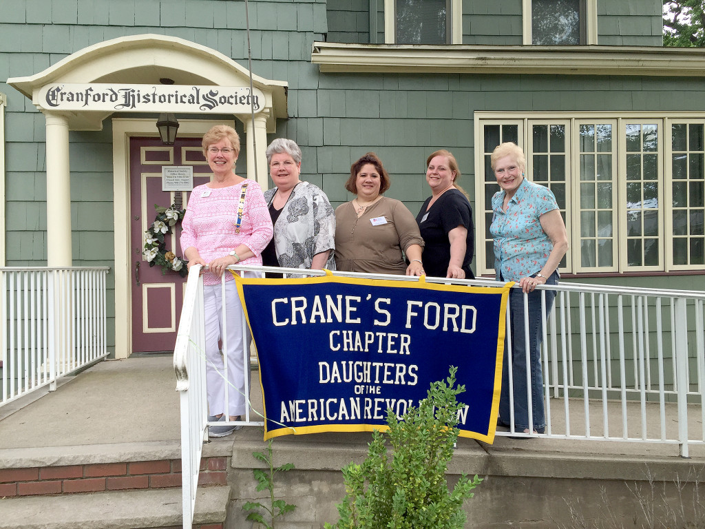 (above l-r) Mary Leonard, Regent; Nancy Hatfield, Treasurer; Valeri Shafer, Recording Secretary; Patti Campanelli, Registrar; and Barbara Krause, Historian