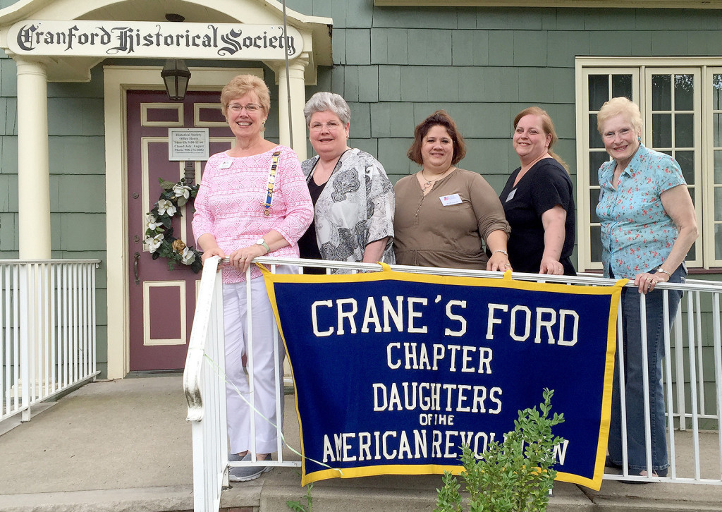 (above l-r) Mary Leonard, Regent; Nancy Hatfield, Treasurer; Valeri Shafer, Recording Secretary; Patti Campanelli, Registrar; and Barbara Krause, Historian