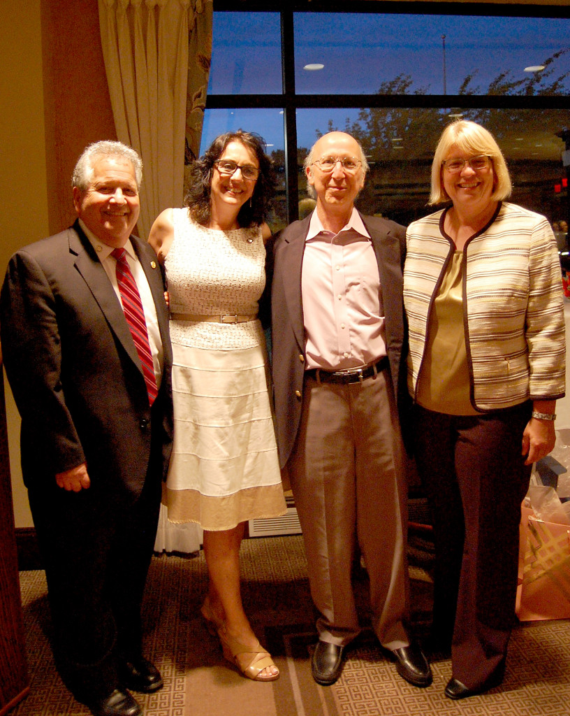 (above l-r) Steve Goldberg (President-Elect ), Carmela Resnick (President), Don Rosenberg (Treasurer), Kim Decker (Secretary).