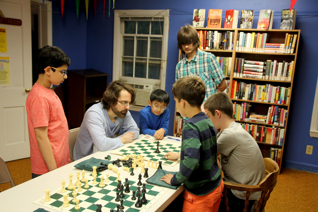(above) Chess Club players and Coach