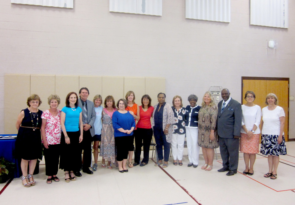 (above l-r) Chris Cahill, Marian Duelks, Bronna Lipton, Vincent Turturiello, Laurie Call, Mary Kate Schiller, Marilyn Masucci, Maryanne Degnan, Janet Ramos, Yvonne Walker, Lydia Candler, Pat Brown, Leslie Franko, Larry Bishop, Michelle Malozzi, and Anne Blauth.
