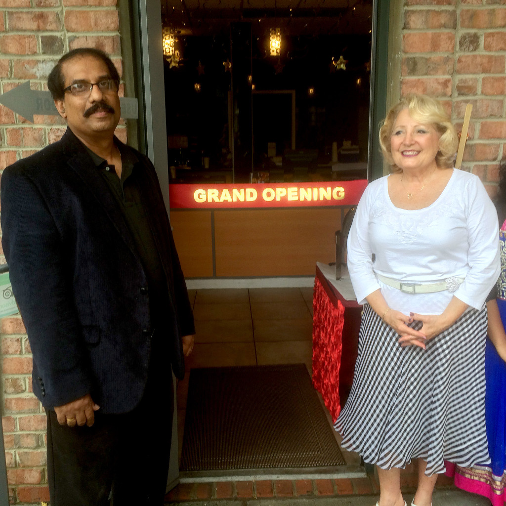 (above) Sree Kumar and Carolann Garafola Deputy Mayor of Warren.