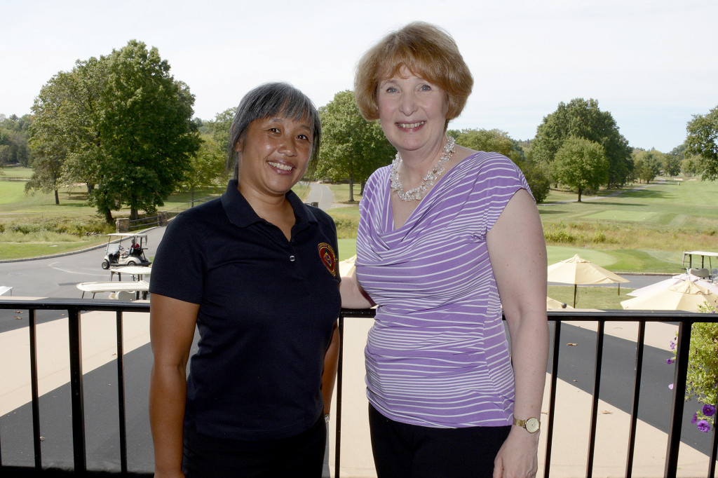 (above, l-r) Yee Jao, Warren Township Office of Emergency Management, and Cynthia Rozenberg, Executive Director of the Chelsea.