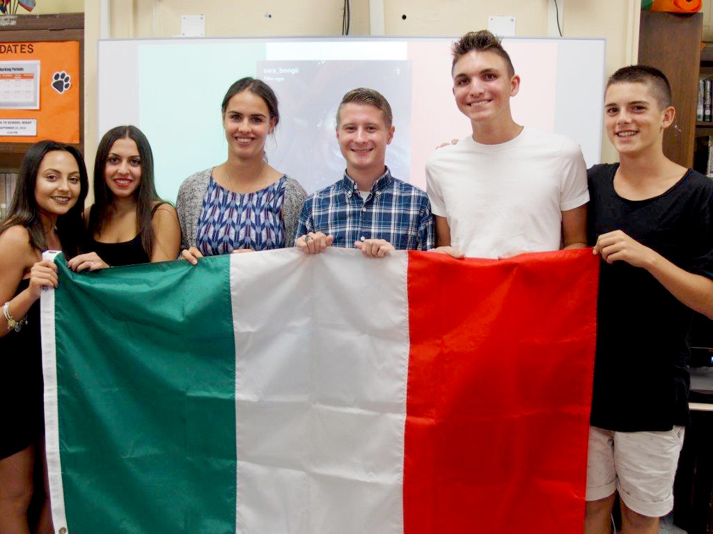 (above) A group of Linden High School seniors posed with their Italian counterparts who are taking part of the Exchange Student Program. The Italian students stayed with host families in Linden for three weeks while attending classes and going on class trips to Washington, D.C., Philadelphia, New York City, and the Statue of Liberty. The Linden students will be travelling to Florence, Italy, in April, 2017, as part of the same program for a three-week visit.