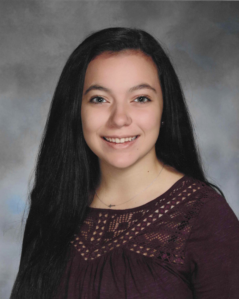 (above) Nina Pitre, a junior at Westfield High School, was chosen as 2016 Westfield Foundation Summer Youth Employment Grant recipient.