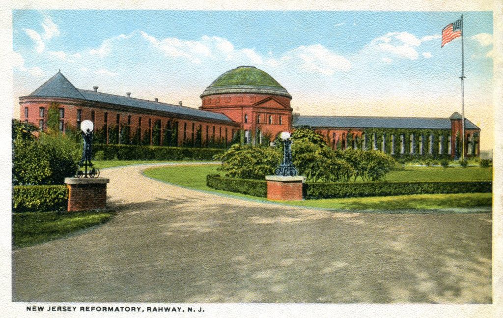 (above) Even early postcards such as this one (c. 1910) mistakenly lists the location of the New Jersey Reformatory as Rahway, N.J.