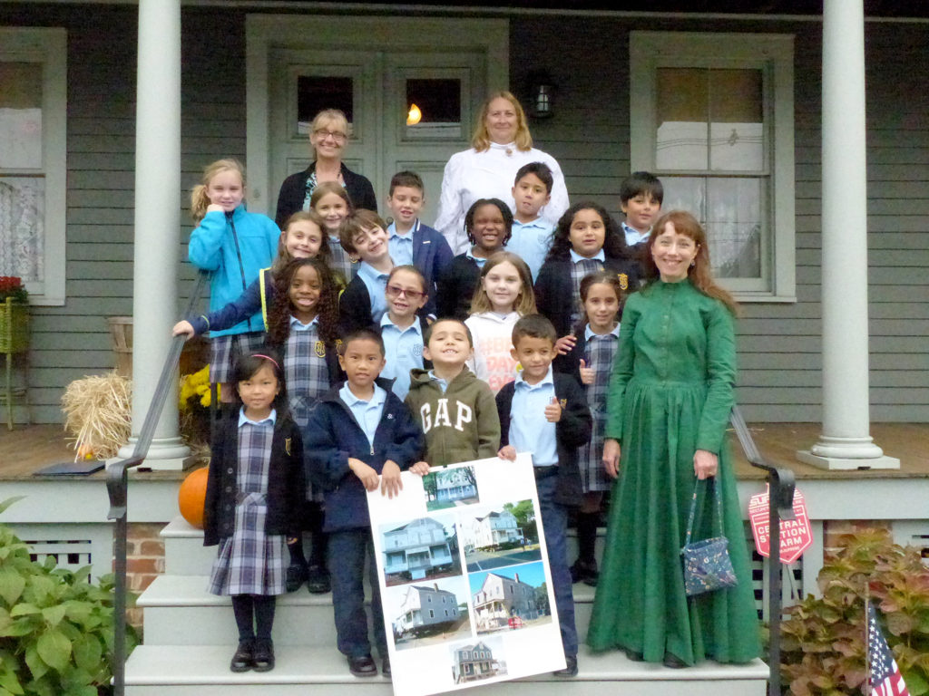 (above) Mrs. DeMaio and the 2nd grade class.