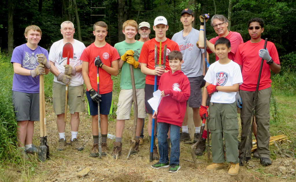 (above, back, l-r) Kyle Glorius-Patrick, Jim Patrick, Chris Trovato, Mike Maloney, Mike Fogarty, Michael Duncan, Bob Pilsbury, Peter Lukas and Karthik Irakam. (front, l-r) Matthew Fogarty and Andy Shi.