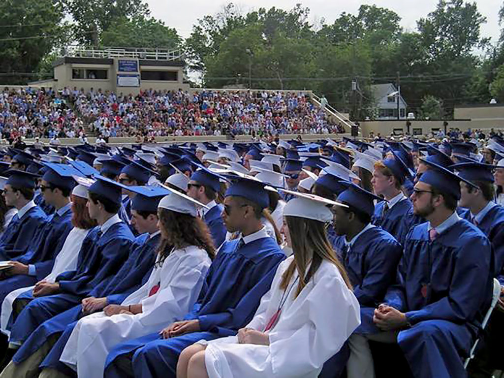 (above) A total of 97 percent of the Westfield High School graduates of 2016 are continuing their education this fall. The class is attending an impressive list of 162 colleges and universities.