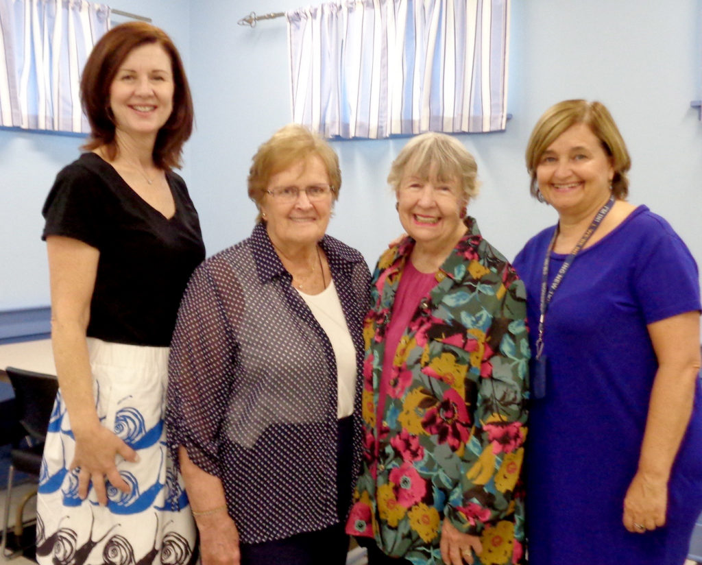 (above l-r) Lori Rudzich,Raphael’s Life House Volunteer Coordinator, Jean Murphy, Woman's Club of Westfield Parliamentarian, Edie Coogan,Co-Founder of Raphael’s Life House and Marcia Mann Development Director of Covenant House New Jersey.